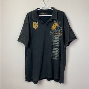 Hard Rock Polo Shirt  size XL